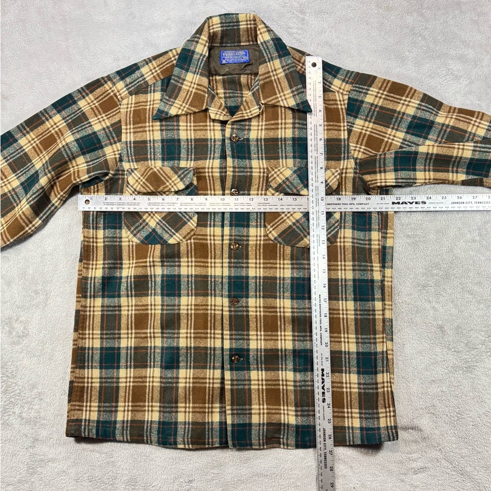 Vintage 70’s Pendleton Loop Collar Boardshirt 100… - image 3